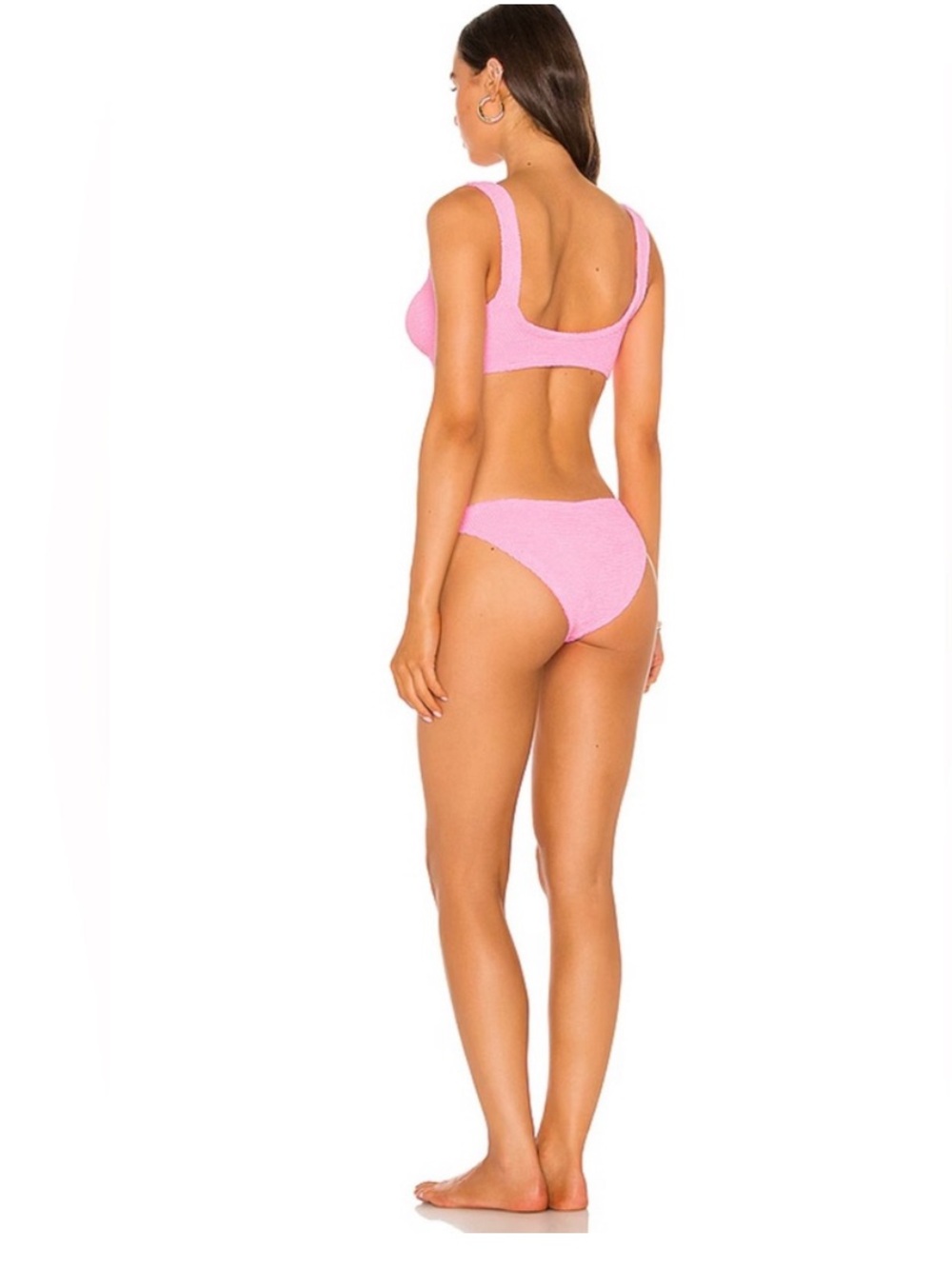 Hunza G Xandra Bikini Set Crinkle Bubblegum Pink OS - Picture 7 of 12